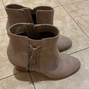 Brandee heeled tassel booties